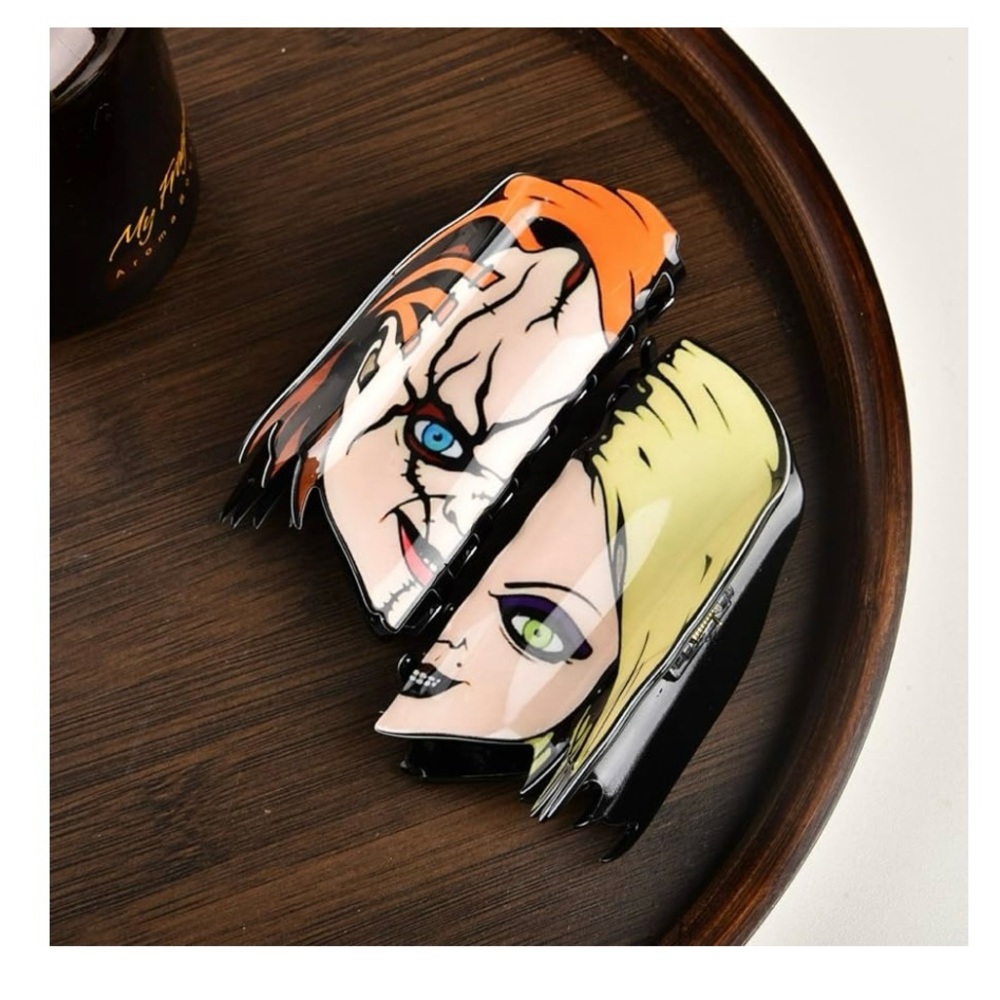 Chucky and Tiffany hair clip